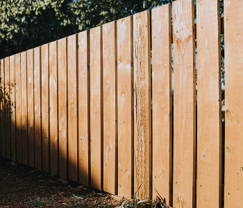 Wooden fencing